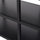 Libreria Scaffale in Metallo 3 Ripiani Nero 100x36x94,5 cm 