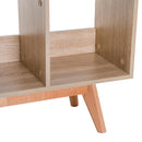 Libreria Mobile Ingresso con Piedini Legno Naturale 120.5x30x85.5 cm 