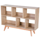 Libreria Mobile Ingresso con Piedini Legno Naturale 120.5x30x85.5 cm 