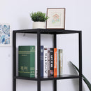 Libreria Scaffale 5 Ripiani in Metallo Nero 51x36x175 cm 