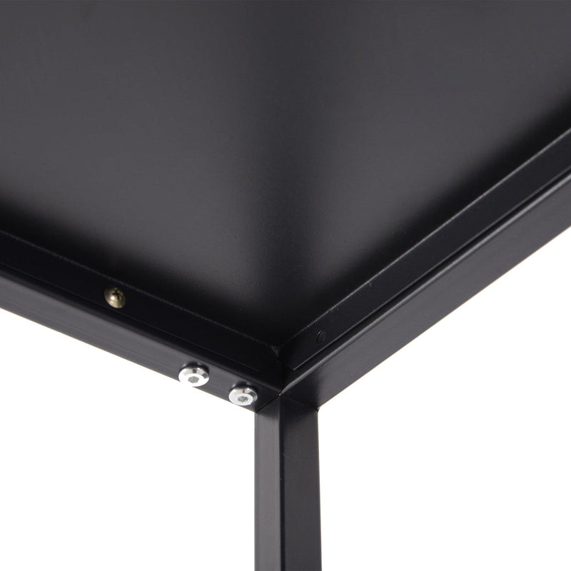 Libreria Scaffale 5 Ripiani in Metallo Nero 51x36x175 cm 