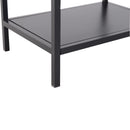 Libreria Scaffale 5 Ripiani in Metallo Nero 51x36x175 cm 
