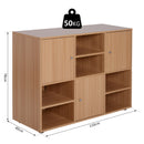 Libreria 6 Vani in Legno 110x40x78 cm 