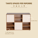 Libreria 6 Vani in Legno 110x40x78 cm 