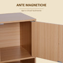 Libreria 6 Vani in Legno 110x40x78 cm 