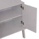 Libreria Scaffale a Scala con Mensole in Legno Bianco 65x40x180 cm 