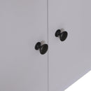 Libreria Scaffale a Scala con Mensole in Legno Bianco 65x40x180 cm 