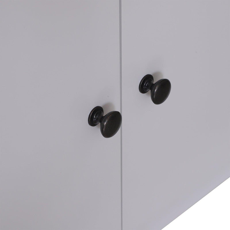 Libreria Scaffale a Scala con Mensole in Legno Bianco 65x40x180 cm 