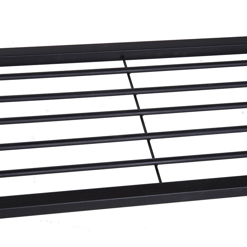 Libreria Scaffale Stile Industrial 3 Ripiani in Legno e Acciaio Nero 80x30x85,6 cm 