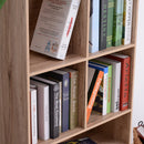 Libreria in Stile Nordico in Legno Truciolato Rovere 68.5x30x120.5 cm 