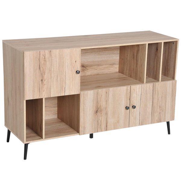 Bibliothèque de style nordique en chêne 120x38,5x74 cm sconto