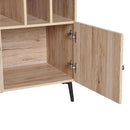 Libreria in Stile Nordico Rovere 120x38.5x74 cm 