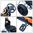 Go-Kart a Pedali per Bambini Arancione e Nero 