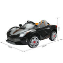 Macchina Elettrica per Bambini 12V Spyder Nera 