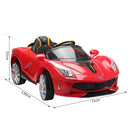 Macchina Elettrica per Bambini 12V Spyder Rossa 