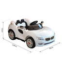 Macchina Elettrica per Bambini 12V Sport Bianca 