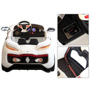 Macchina Elettrica per Bambini 12V Sport Bianca 