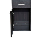 Mobile a Colonna da Bagno in Legno Marrone scuro 30x29x135 cm 