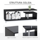 Mobile TV in Legno Nero 114x40x40.5 cm 