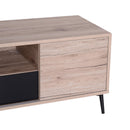 Mobile Porta TV Basso in Legno con Gambe in Metallo 120x40x44 cm 