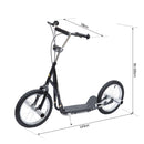 Monopattino per Bambini Ruote 16 pollici Cityroller Nero 