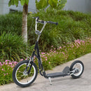 Monopattino per Bambini in Acciaio con Ruote Grandi e Freno Nero 