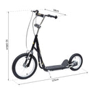 Monopattino per Bambini in Acciaio con Ruote Grandi e Freno Nero 