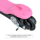 Monopattino Elettrico per Bambini 120W Pieghevole Rosa 