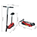 Monopattino Elettrico per Bambini 120W con Sedile Rosso 