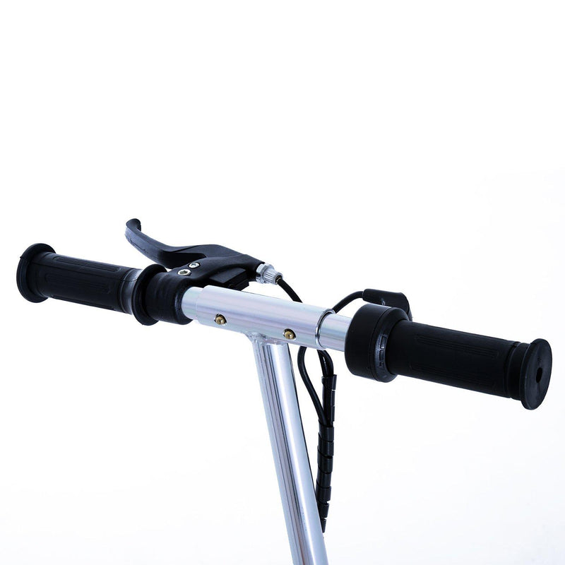 Monopattino Elettrico per Bambini 120W Pieghevole con Sella Rosa e Nero 