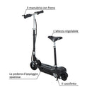 Monopattino Elettrico per Bambini 120W Pieghevole con Sella Nero 