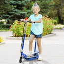 Monopattino Elettrico per Bambini 120W Pieghevole con Sella Blu 