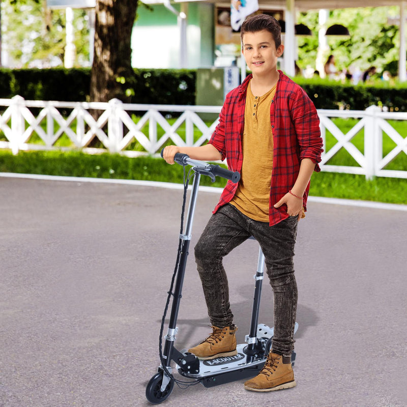 Monopattino Elettrico per Bambini 120W Pieghevole con Sella Nero 