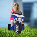 Moto Elettrica Polizia per Bambini 6V Police Blu 