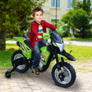 Moto Cross Elettrica per Bambini 6V ForceZ Verde 