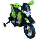 Moto Cross Elettrica per Bambini 6V ForceZ Verde 
