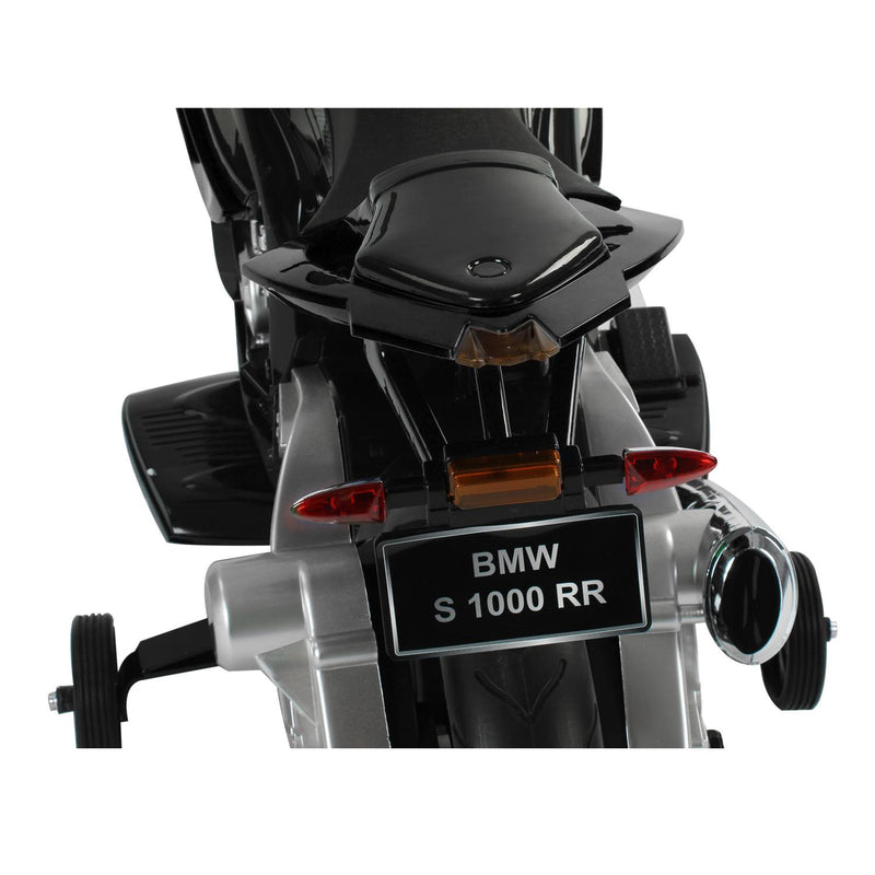 Moto Elettrica per Bambini 12V con Licenza BMW S 1000 RR Nera e Bianca