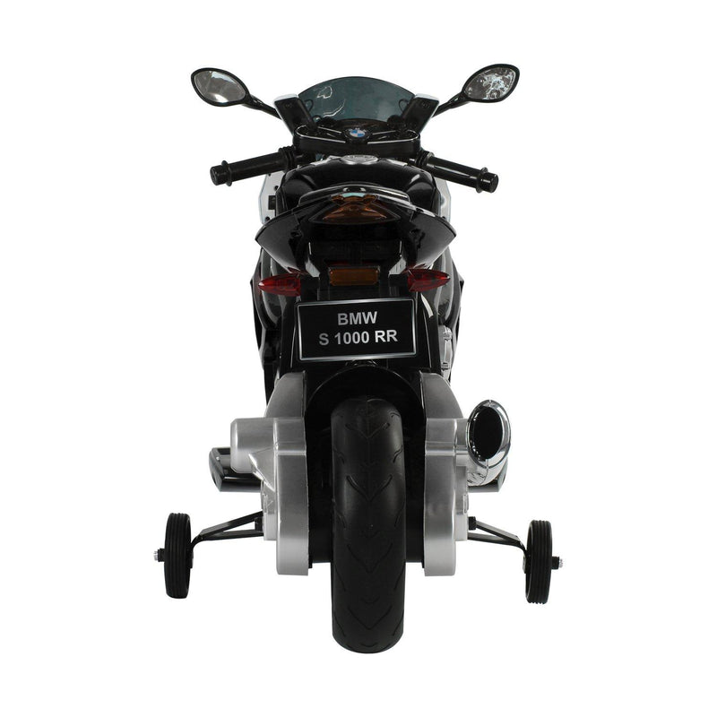 Moto Elettrica per Bambini 12V con Licenza BMW S 1000 RR Nera e Bianca