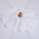 Ombrellone da Giardino Ø3 m Palo Ø38 mm in Legno Bianco 