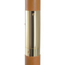 Ombrellone da Giardino in Bambù Ø3x2.5m con Doppio Tetto Rosso 