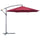 Parasol de jardin métal décentralisé Ø3x2,6m Bordeaux