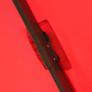 Ombrellone Decentrato da Giardino in Alluminio Ø2.95x2.5m 360° Rosso 