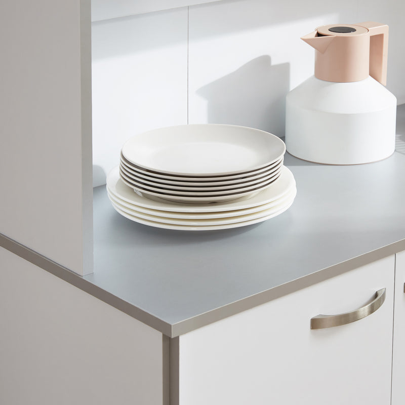 Armadio con Pensili da Cucina in Legno Bianco 101x39x180 cm