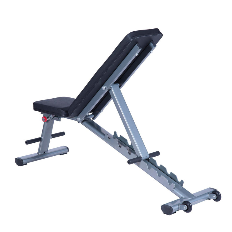 Panca Fitness Regolabile per Bilanciere e Addominali 