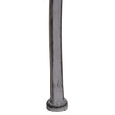 Panchina da Giardino Parco in Acciaio Grigio 86x56x80 cm 