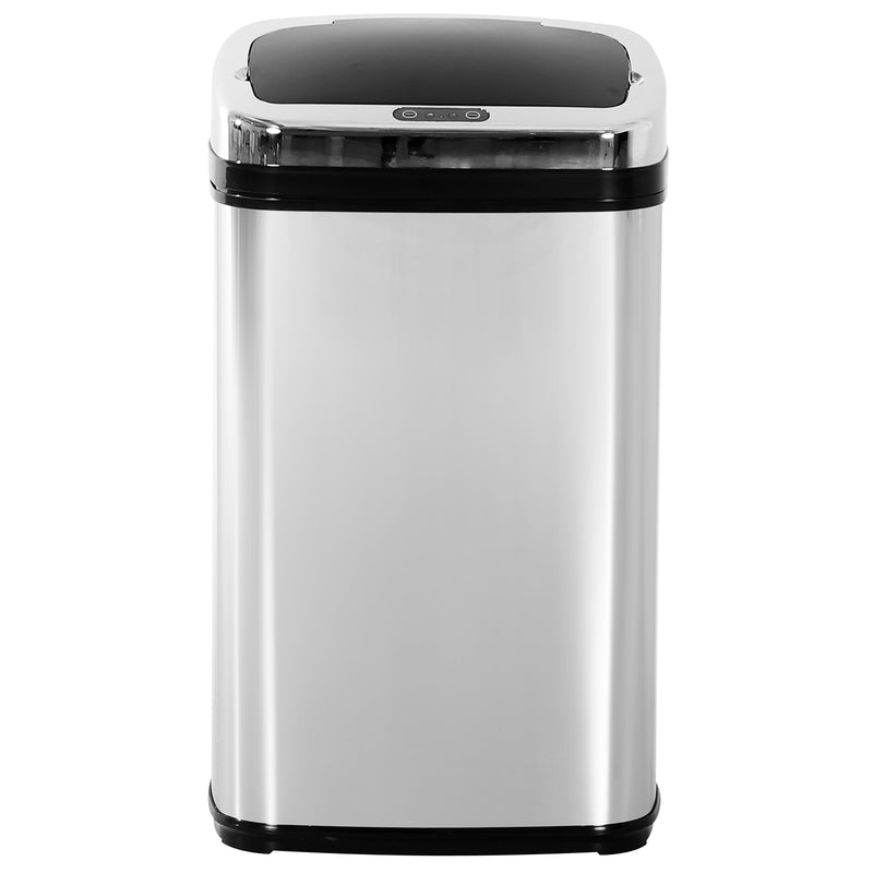 Pattumiera ad Apertura Automatica in Acciaio Inox con Sensore 30L 