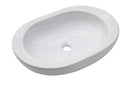 Lavabo Rettangolare da appoggio in Ceramica 60x40x12cm TFT Lisbona Bianco