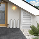 Pavimentazione da Esterno Incastrabile 11 Mattonelle 30x30x2.2 cm Grigia 