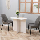 Tavolo da Pranzo Pieghevole Salvaspazio 90x60x74 cm in Legno Bianco