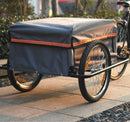 Carrello Rimorchio per Bici in Acciaio Grigio 140x88x60 cm 